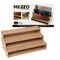 HG Art Concepts Mezzo Artist Studio Colored Pencil Holder - Desktop Color Pencil Organizer, Easy Assembly Upright Storage Rack for 120 Pencils, 3/8" Diameter Holes w/ Point Rest, Woodgrain Laminate